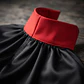 Capa De Vampiro Halloween 140cm Negra Con Cuello Rojo - Miniatura 2