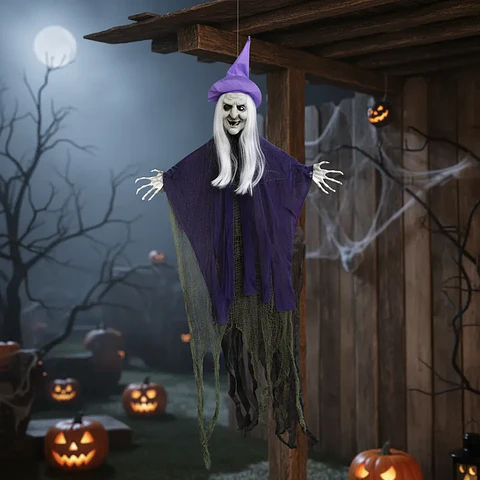 Bruja Colgante Decoración Halloween Terror 120cm