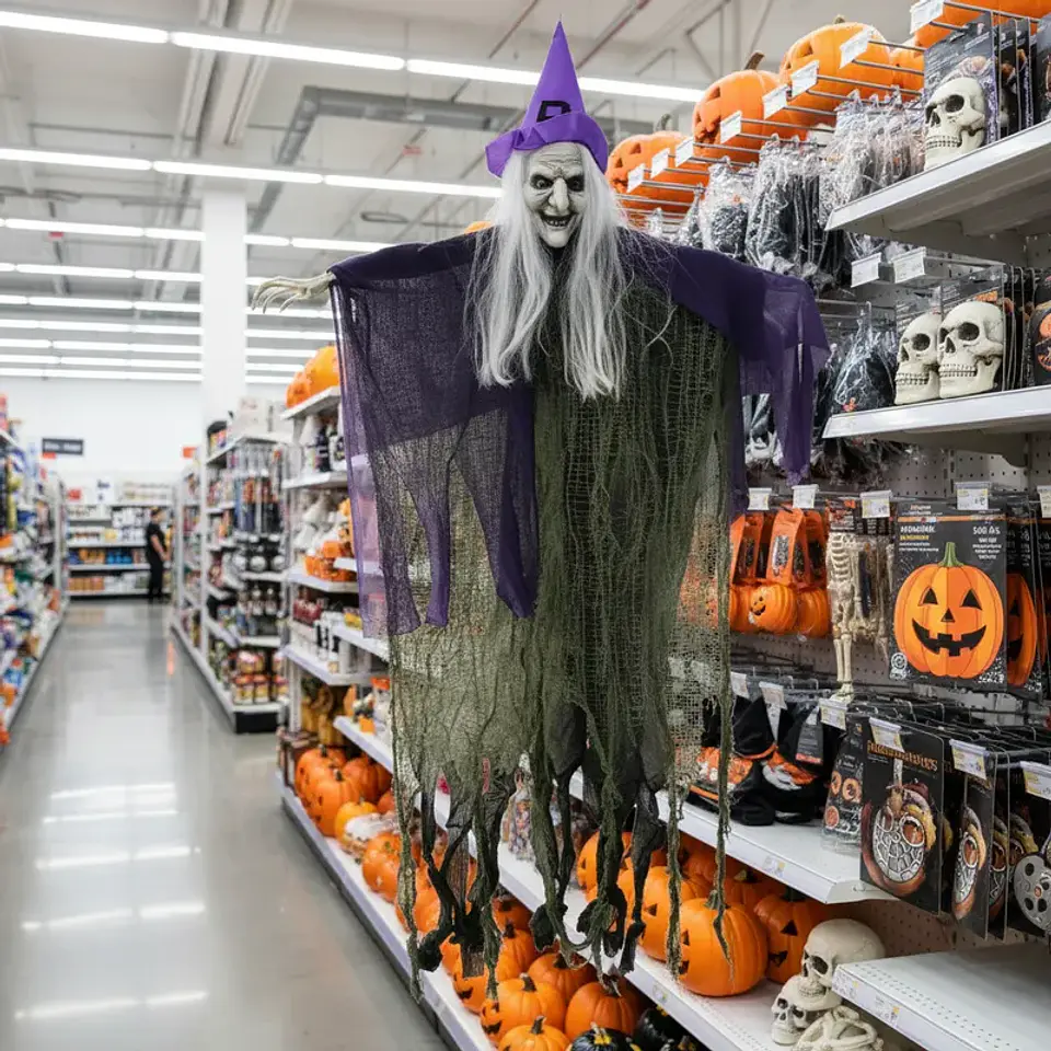 Bruja Colgante Decoración Halloween Terror 120cm 5