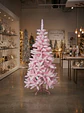 Árbol de Navidad Artificial Rosado 180 cm con Base Metálica - Miniatura 1