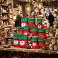 Set X12 Bota De Navidad Con Borde Verde 22x14cm - Miniatura 5