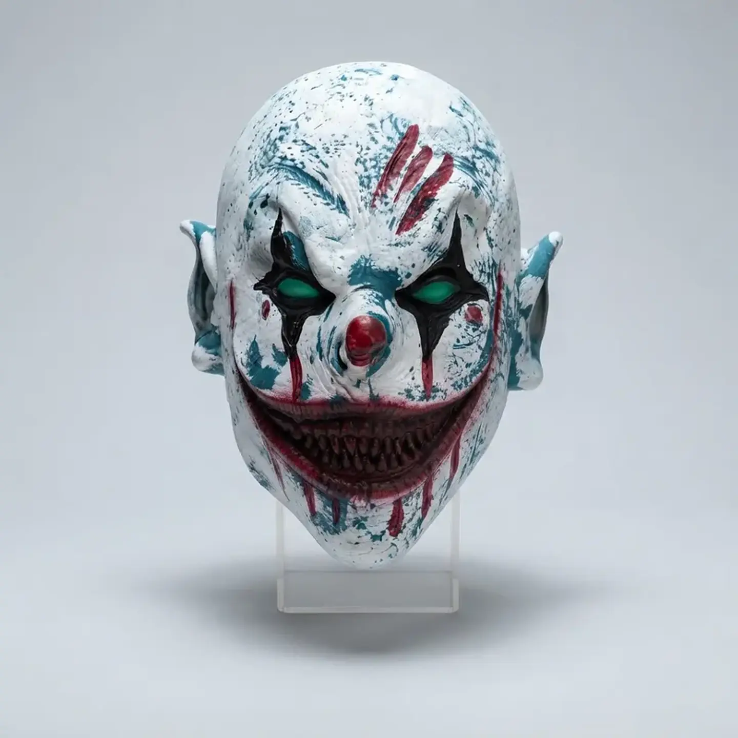 Máscara Payaso Asesino Halloween Látex 27x18 Cm 3