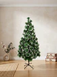 Árbol De Navidad Artificial Verde 150 Cm Con Base Metálica - Miniatura 2