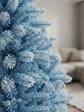 Árbol De Navidad Artificial Azul Nevado 150cm Con Soporte - Miniatura 5