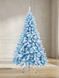 Árbol De Navidad Artificial Azul Nevado 150cm Con Soporte - Miniatura 3