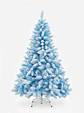 Árbol De Navidad Artificial Azul Nevado 150cm Con Soporte - Miniatura 6