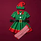 Disfraz De Duende Navidad Para Adulto Con Vestido Verde. - Miniatura 1