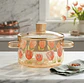Olla De Vidrio 2.5 L Diseño De Tulipanes Y Doble Asa - Miniatura 4