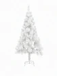 Árbol de Navidad blanco 150 cm con ramas de PVC y base metálica - Miniatura 4