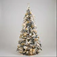 Árbol de Navidad Plegable Puntas Blancas y Luces 210cm - Miniatura 1