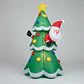 Papá Noel Saliendo del Árbol de Navidad, Inflable Eléctrico con Luces 180cm - Miniatura 1