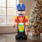 Soldado tocando tambor inflable eléctrico con luces 180cm - Miniatura 5