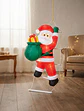 Papá Noel Subiendo Escalera Inflable Eléctrico con Luces 90cm - Miniatura 5