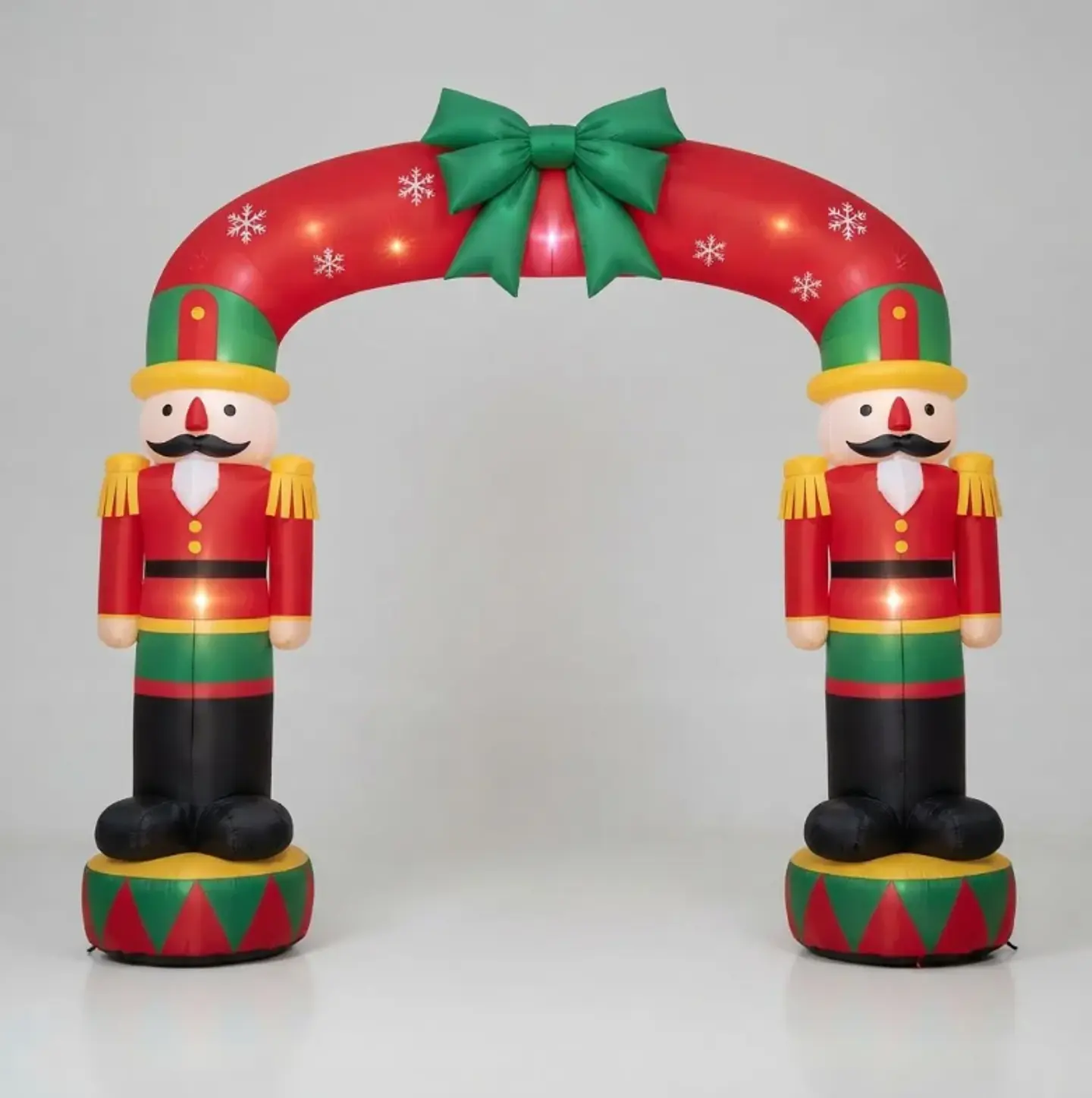 Arco Inflable De Soldado Navideño Eléctrico Con Luces 270cm 5
