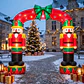Arco Inflable De Soldado Navideño Eléctrico Con Luces 270cm - Miniatura 1