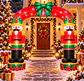 Arco Inflable De Soldado Navideño Eléctrico Con Luces 270cm - Miniatura 3