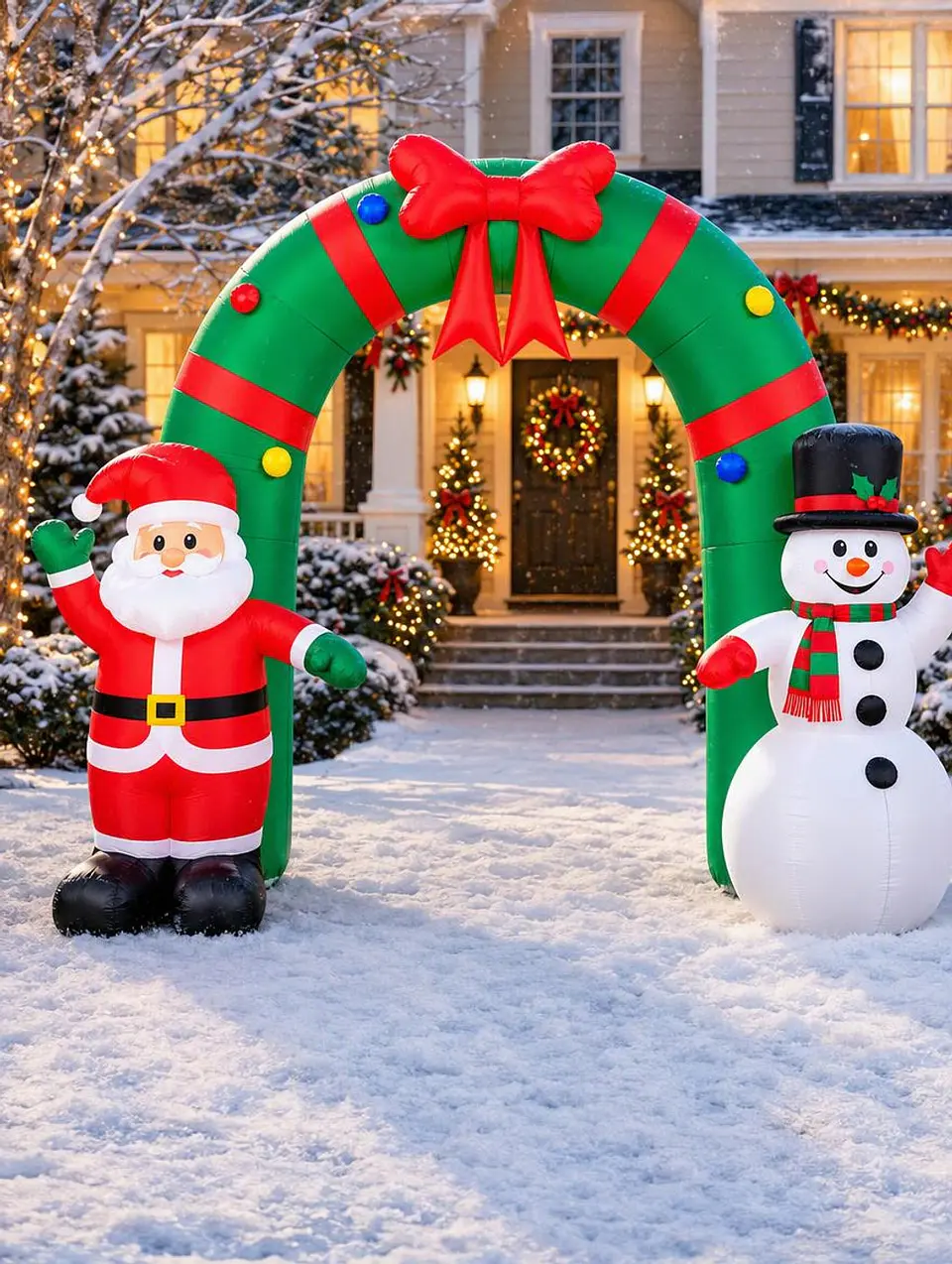 Arco Navideño Inflable Eléctrico Con Luces 270cm 3
