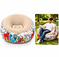 Sillón Inflable Puff Premium Con Diseño Rock Graffiti Cómodo - Miniatura 5