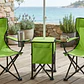 Set de 2 Sillas Plegables Verdes con Sombrilla y Cooler - Miniatura 1