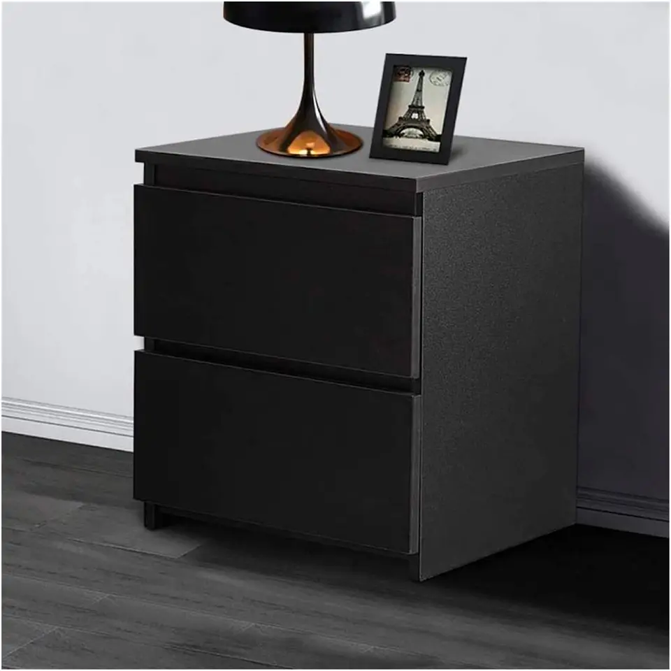 Velador Cajon Doble Minimal Oscuro 2