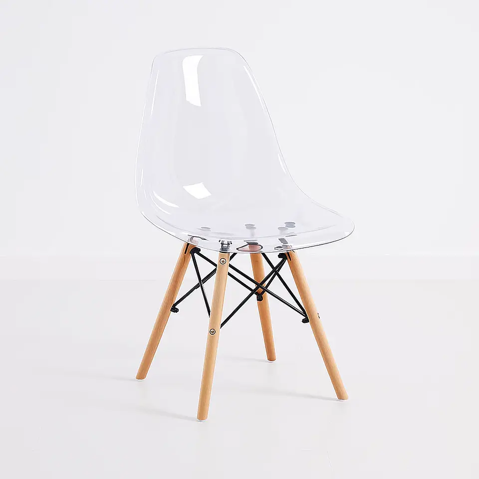 Silla Eames Acrílico Ultraresistente Transparente 1