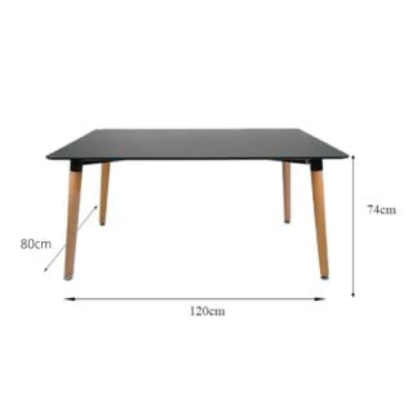Mesa de Comedor 120x80 Rectangular 5