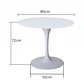 Mesa de Comedor Tulip 80cm - Blanca - Miniatura 3