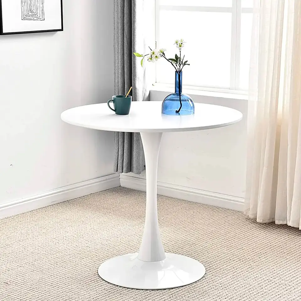 Mesa de Comedor Tulip 80cm - Blanca 6