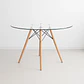 Mesa Eames Redonda 100 cm Vidrio - Miniatura 1