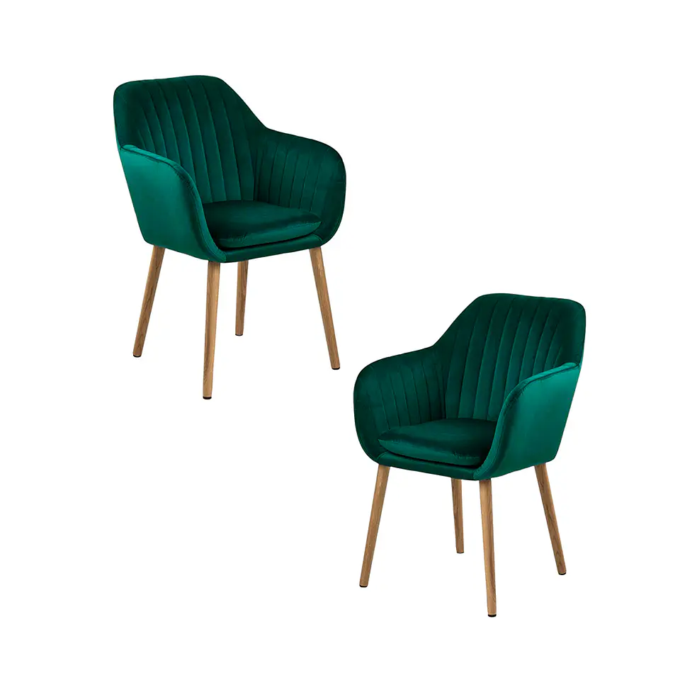 Pack de 2 Butacas Sitiales Poltronas Diamante Terciopelo  5