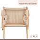 Butaca Sitial Danesa Wegner - Madera Hilo de Cuerda - Miniatura 3