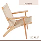 Butaca Sitial Danesa Wegner - Madera Hilo de Cuerda - Miniatura 4