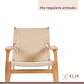Butaca Sitial Danesa Wegner - Madera Hilo de Cuerda - Miniatura 6