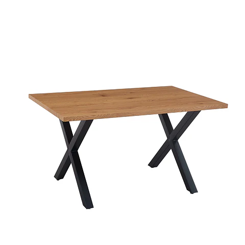 Mesa Industrial Cross 140x90 cm Madera y Metal