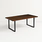 Mesa de Comedor Estilo Industrial 160x90 - Madera Oscura Walnut - Miniatura 1