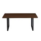 Mesa de Comedor Estilo Industrial 160x90 - Madera Oscura Walnut - Miniatura 4