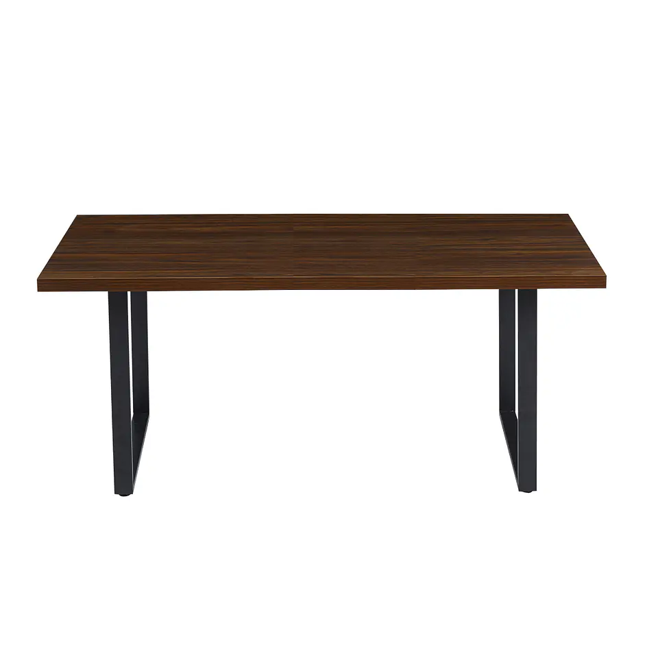 Mesa de Comedor Estilo Industrial 160x90 - Madera Oscura Walnut 4
