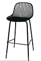 Pack de 4 Taburetes Piso Bar Tropea Alto - Negro - Miniatura 3