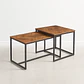 Mesa de centro doble rectangular - Madera clara - Miniatura 1
