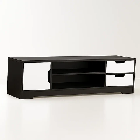 Rack de TV o Buffet con Cajones Night Black