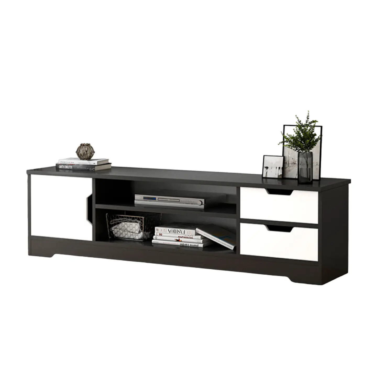 Rack de TV o Buffet con Cajones Night Black 4