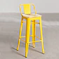 Taburete Tolix altura 63/64 Asiento de madera  - Miniatura 4