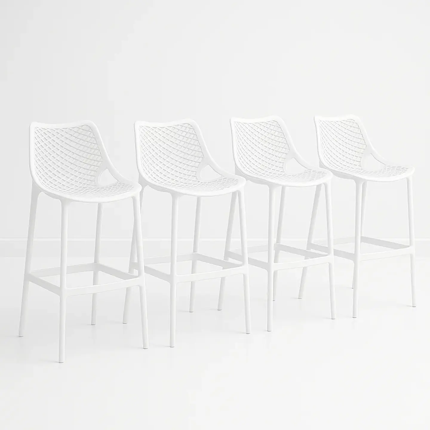Pack de 4 Taburetes Piso de Bar Terraza Exterior Air Berlín 3