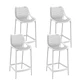 Pack de 4 Taburetes Piso de Bar Terraza Exterior Air Berlín - Miniatura 1