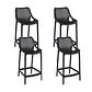 Pack de 4 Taburetes Piso de Bar Terraza Exterior Air Berlín - Miniatura 2