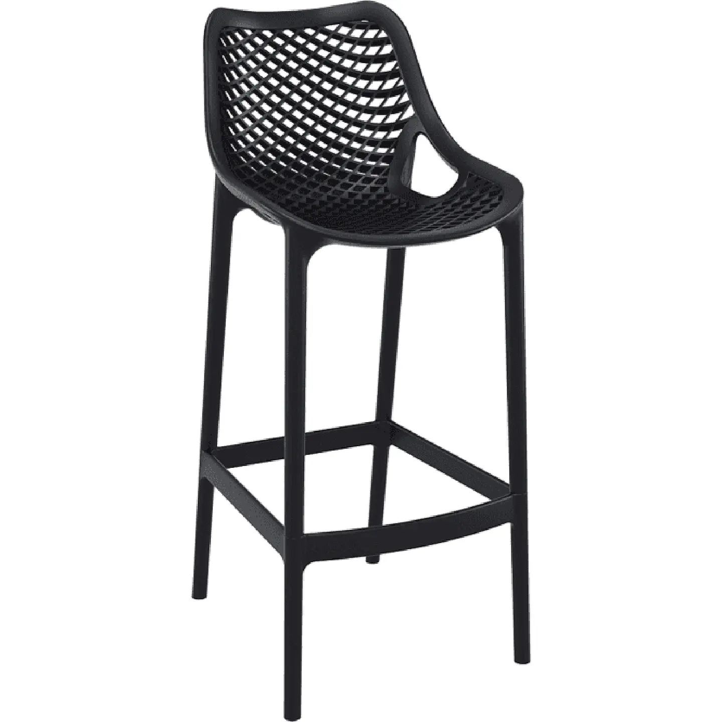 Pack de 4 Taburetes Piso de Bar Terraza Exterior Air Berlín 4