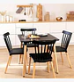 Comedor Mesa Eames Cuadrada de 80cms+ 4 Sillas Windsor  - Miniatura 2
