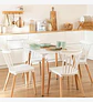 Comedor Mesa Eames Cuadrada de 80cms+ 4 Sillas Windsor  - Miniatura 3