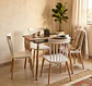 Comedor Mesa Eames Cuadrada de 80cms+ 4 Sillas Windsor  - Miniatura 5