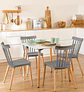 Comedor Mesa Eames Cuadrada de 80cms+ 4 Sillas Windsor  - Miniatura 9